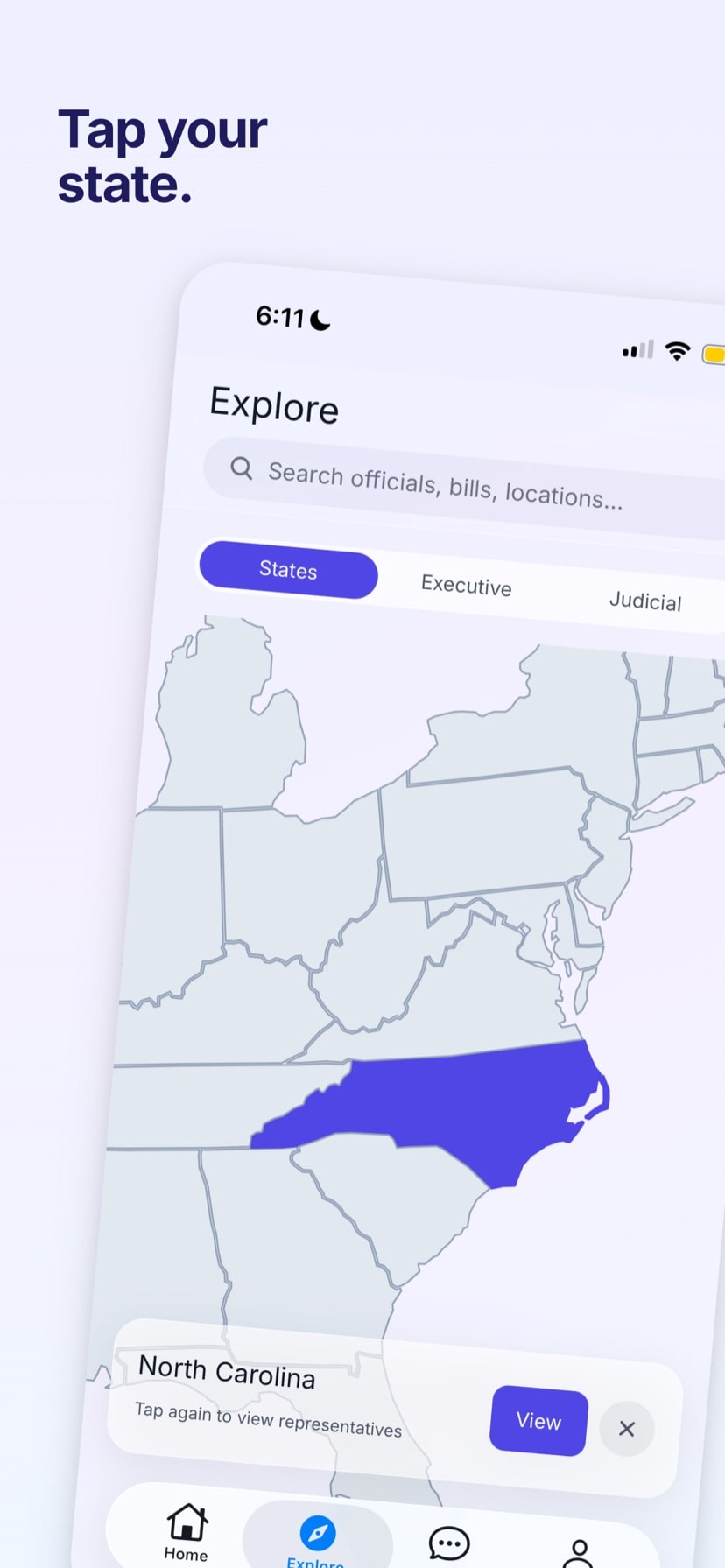 Tap your state — interactive map of every seat in the country